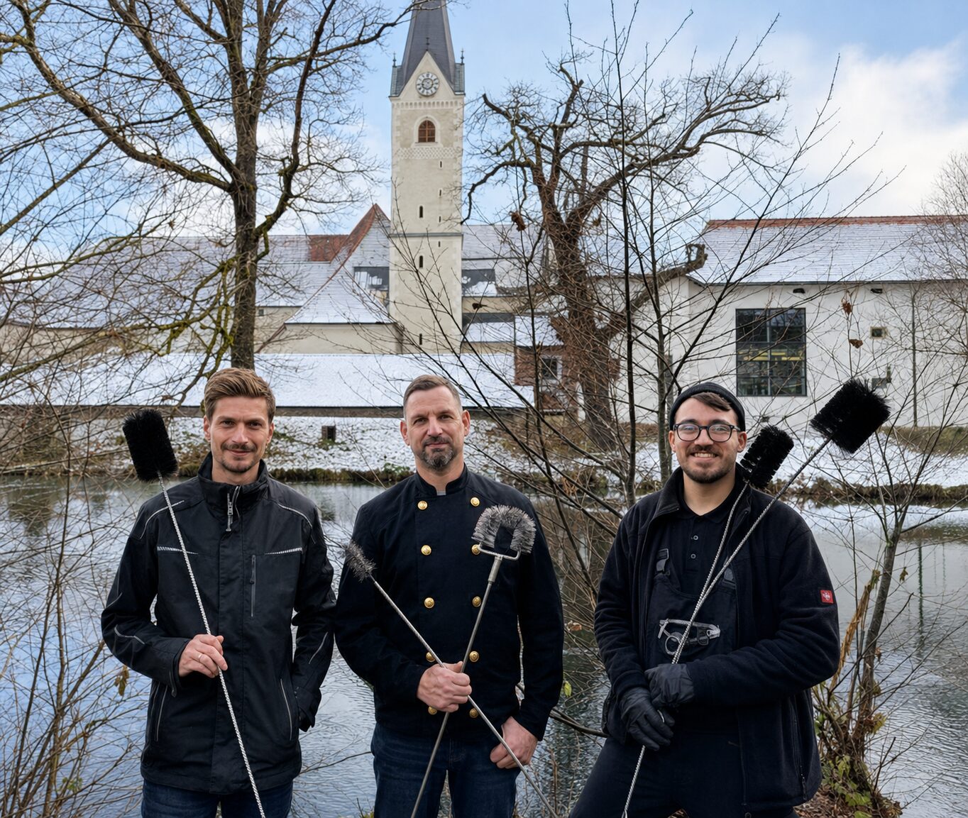 Max Unterweger, Thomas Greinix und Marc-Kevin Michael im Kehrgebiet VIII